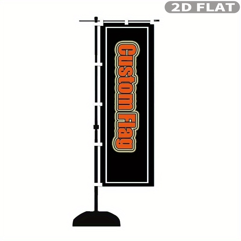 Sewing Custom - 1 adet 2D DÜZ Özel Nobori