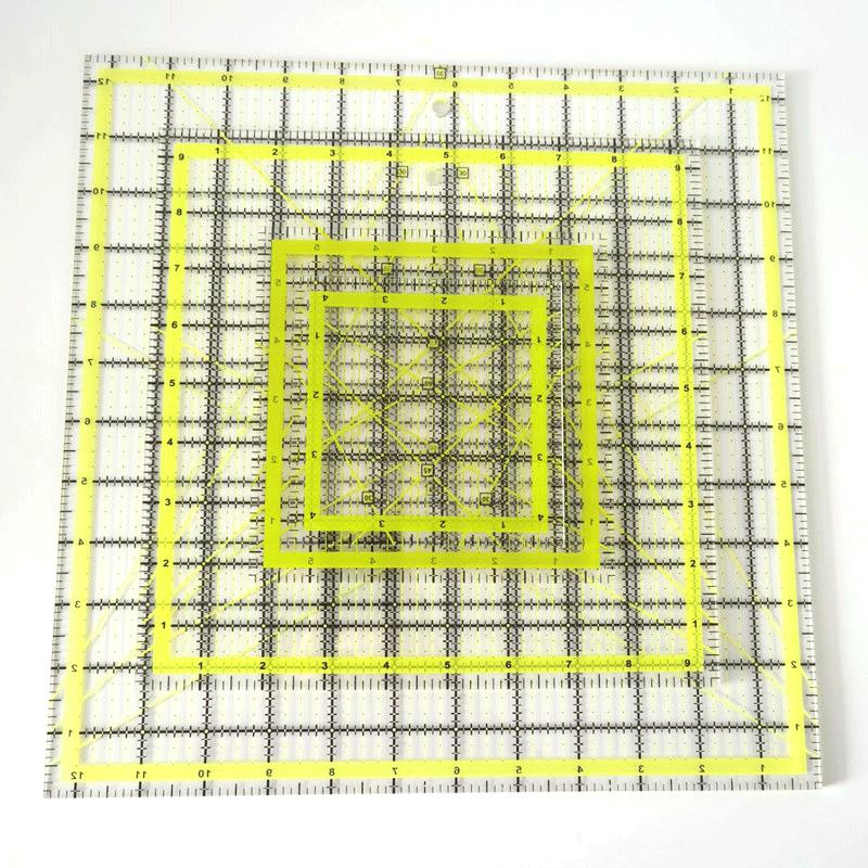 4 adet kare akrilik kapitone c - Quilting Ruler Square incelemesi ve fiyatı