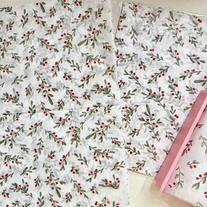 30 adet/10 adet Holly, Berry İ - Pattern Tissue Paper incelemesi ve fiyatı