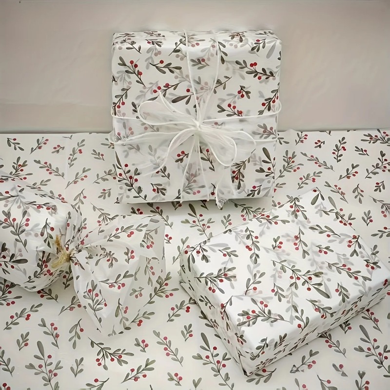 30 adet/10 adet Holly, Berry İ - Pattern Tissue Paper incelemesi ve fiyatı