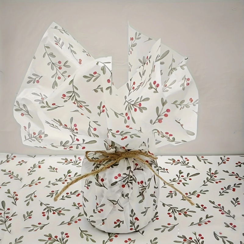 30 adet/10 adet Holly, Berry İ - Pattern Tissue Paper incelemesi ve fiyatı