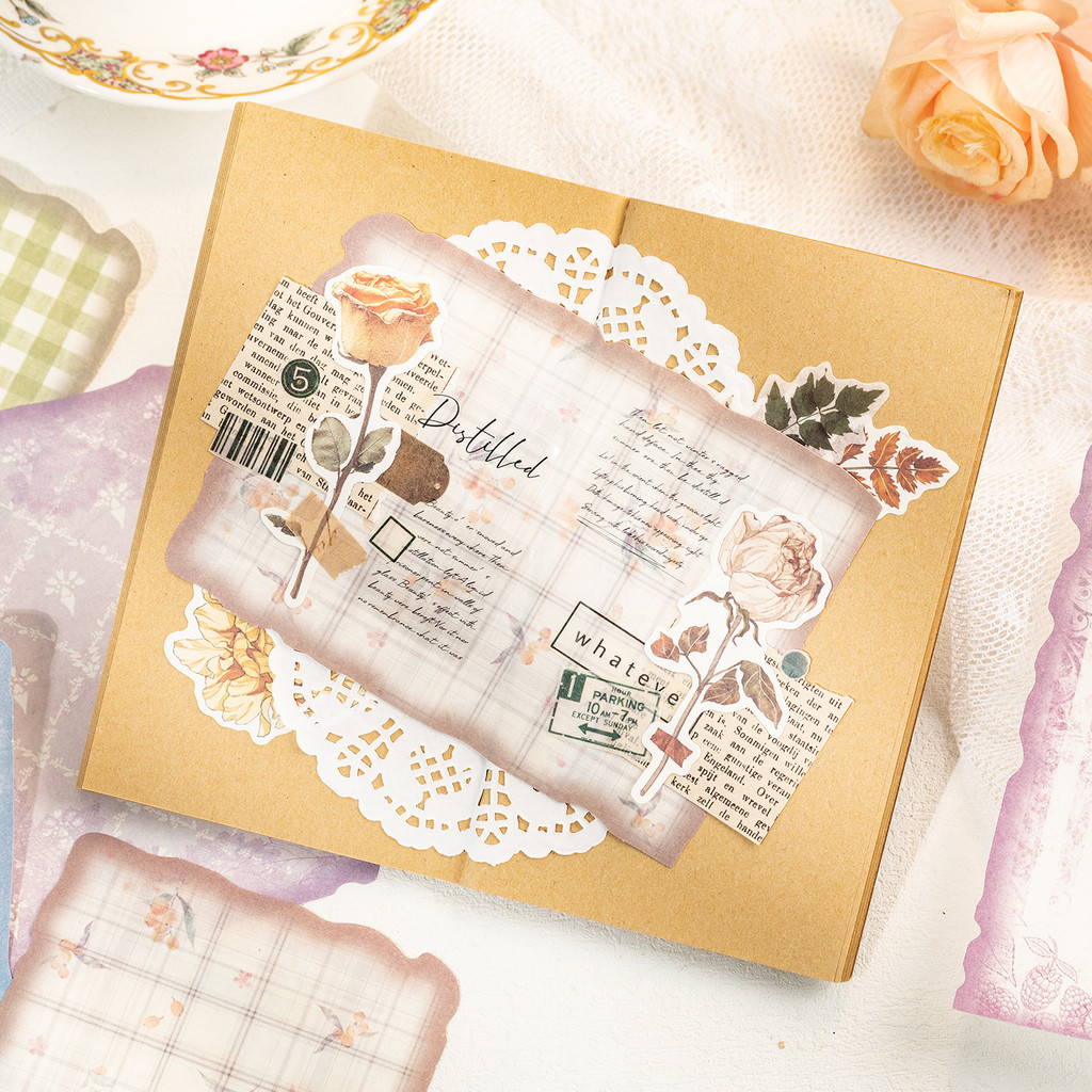 30 yaprak Vintage Scrapbook Ka - Pattern Tissue Paper incelemesi ve fiyatı