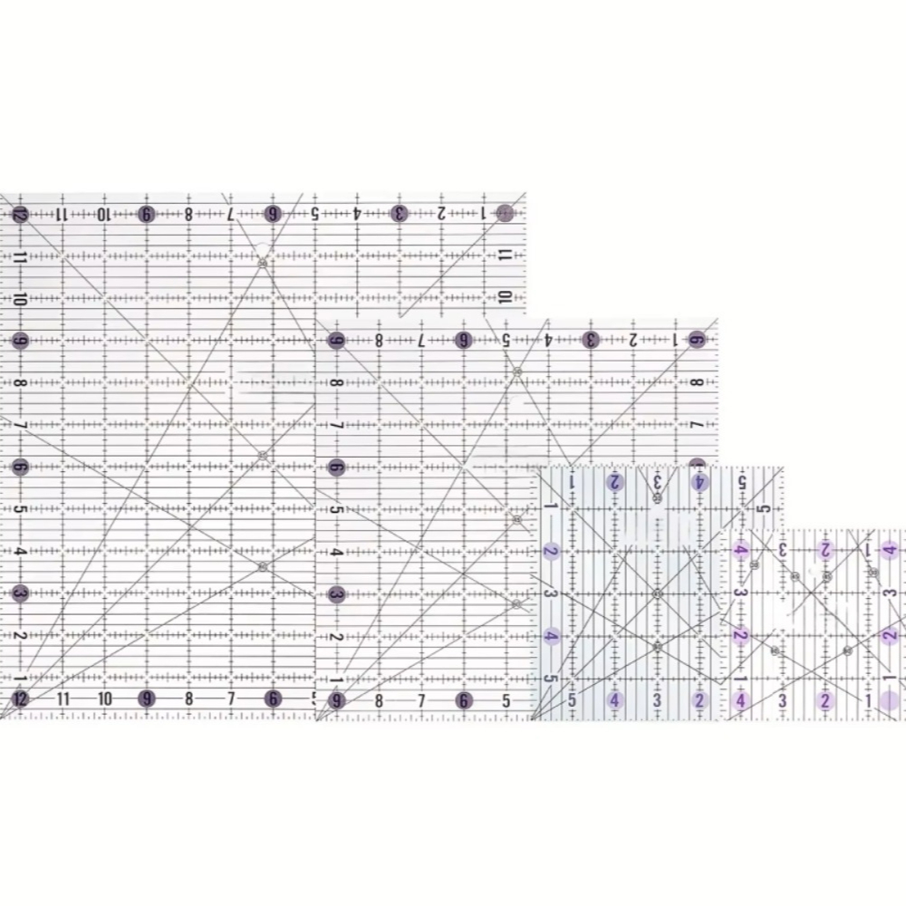 4 adet Kare Akrilik Kapitone C - Quilting Ruler Square incelemesi ve fiyatı