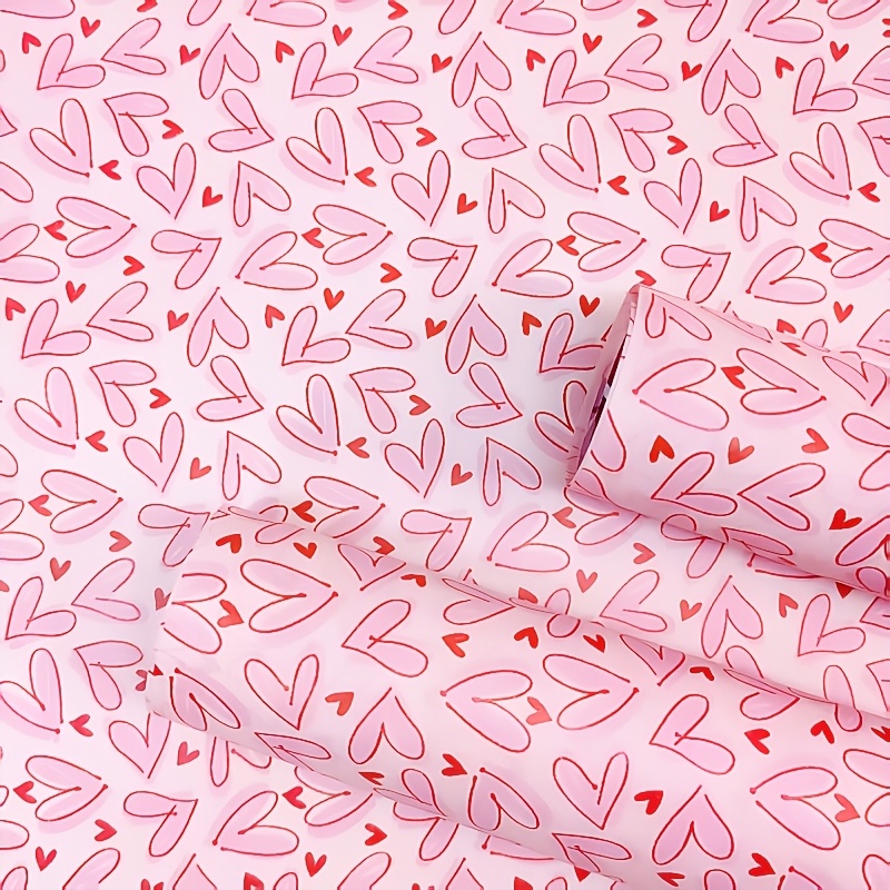 50 Yaprak Parlak Pembe Kalp De - Pattern Tissue Paper incelemesi ve fiyatı