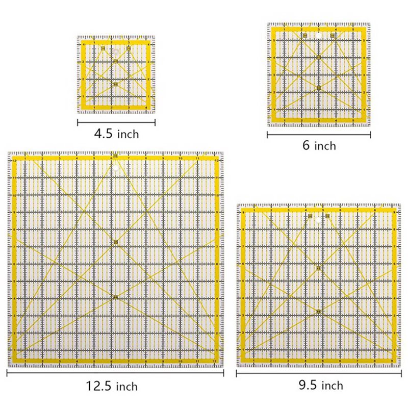 10'lu Paket Akrilik Kapitone C - Quilting Ruler Square incelemesi ve fiyatı