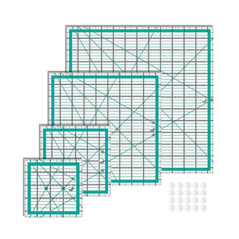 Kapitone Cetvelleri, 4 Kare Ka - Quilting Ruler Square incelemesi ve fiyatı